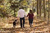Das Beste: Ei Spaziergang mit Familie Hund bei Spaziergang im Wald mit Mann und Frau - © CC0 - Pixabay - jchoate7